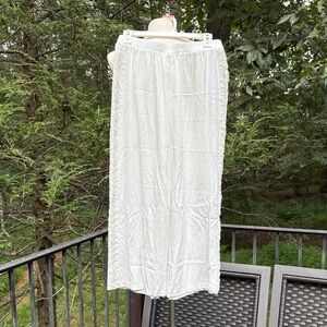 Elegant White see through Lace pants. Sz. L